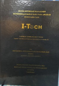 Image of PROJECT WORK | SISTEM INFORMASI MANAJEMEN KETERSEDIAAN BAHAN BAKU PADA APLIKASI INVENTARIS CAFE