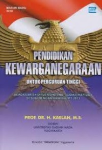 Image of Pendidikan Kewarganegaraan Untuk Perguruan Tinggi