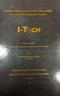 Image of TUGAS AKHIR | APLIKASI PENGELOLAAN INVENTARIS KAMPUS STTI NIIT I-TECH BERBASIS WEBSITE