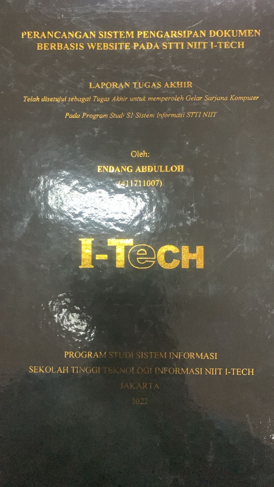 Cover TUGAS AKHIR | PERANCANGAN SISTEM PENGARSIPKAN DOKUMEN BERBASIS WEBSITE PADA STTI NIIT I-TECH