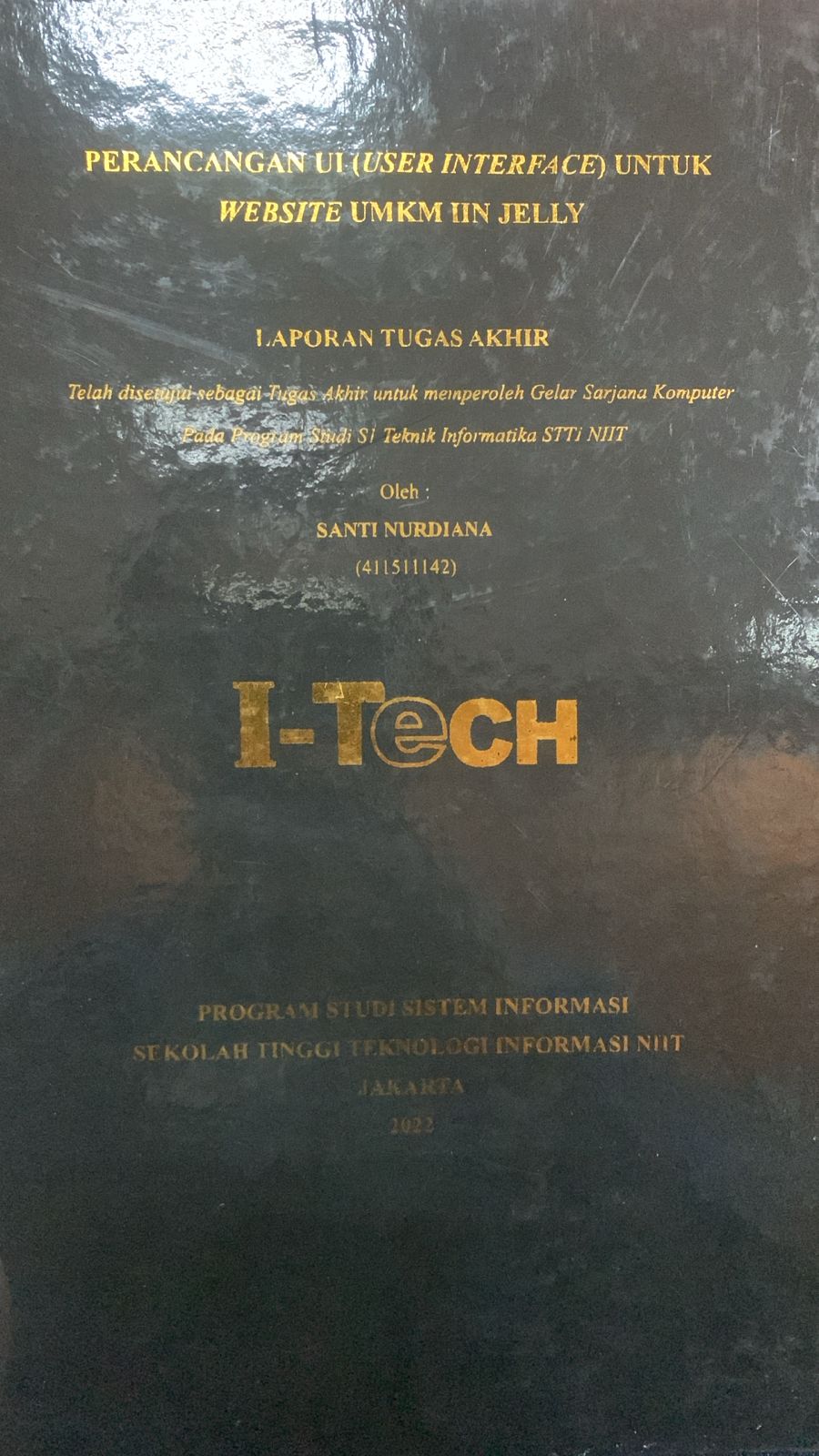 Cover TUGAS AKHIR | PERANCANGAN UI (USER INTERFACE) UNTUK WEBSITE UMKM IIN JELLY