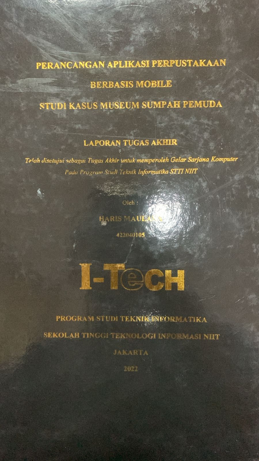 Cover TUGAS AKHIR | PERANCANGAN APLIKASI PERPUSTAKAAN BERBASIS MOBILE STUDI KASUS MUSEUM SUMPAH PEMUDA