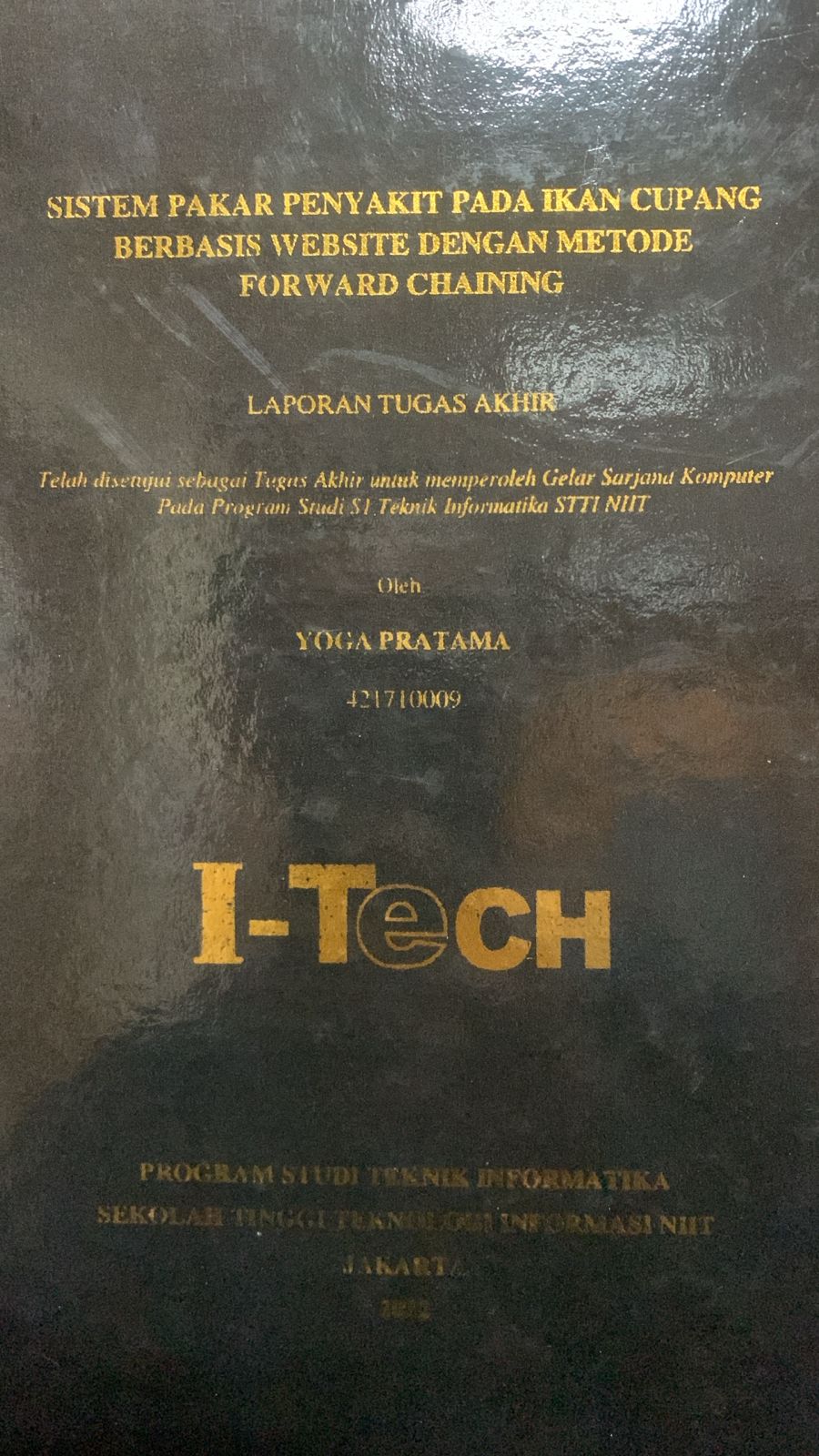 Cover TUGAS AKHIR | SISTEM PAKAR PENYAKIT PADA IKAN CUPANG BERBASIS WEBSITE DENGAN METODE FORWARD CHAINING
