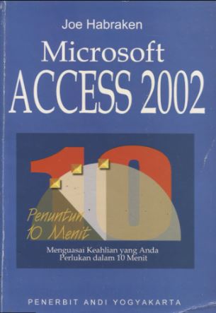 Cover Microsoft Access 2002
