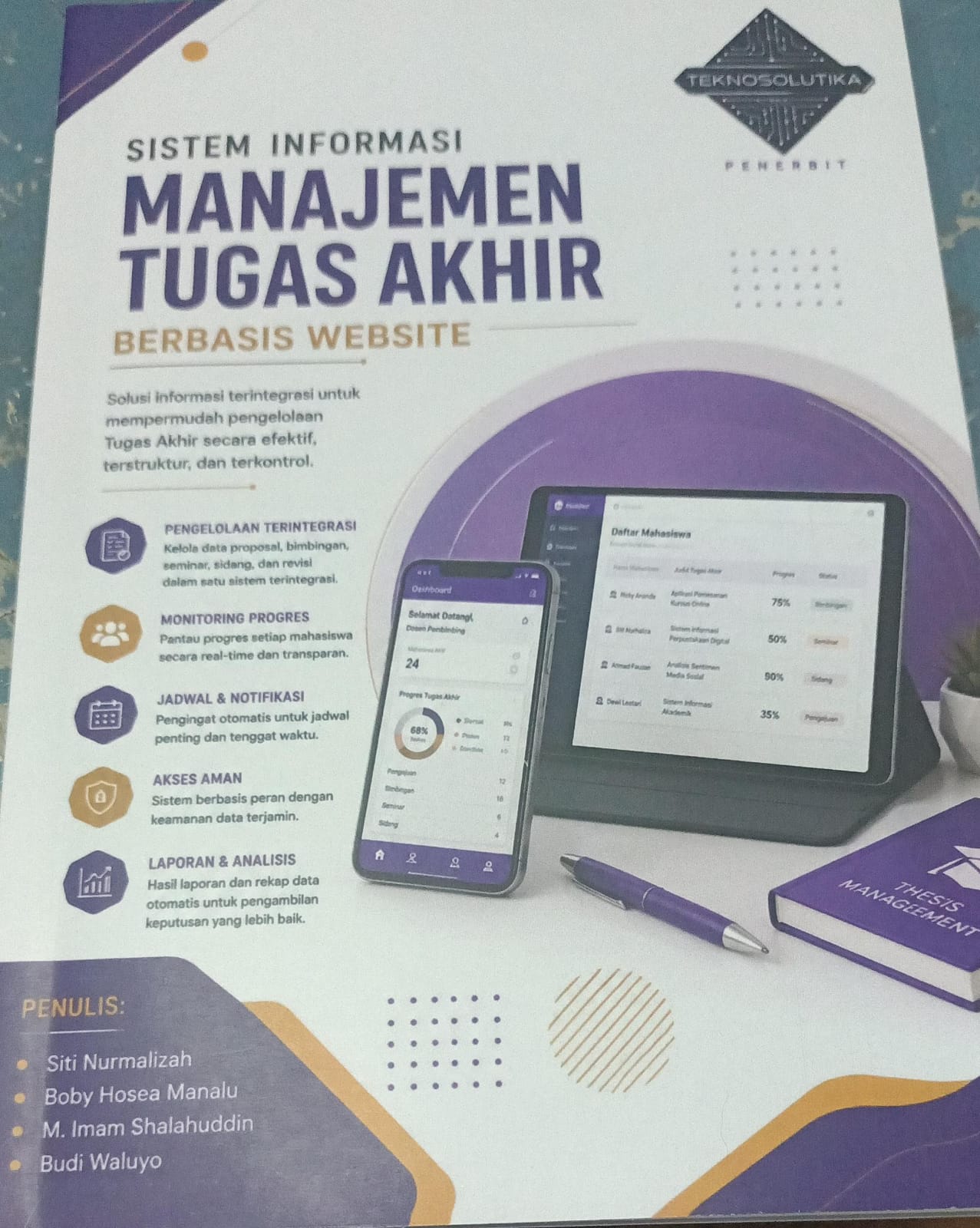 Cover SISTEM INFORMASI MANAJEMEN TUGAS AKHIR BERBASIS WEBSITE
