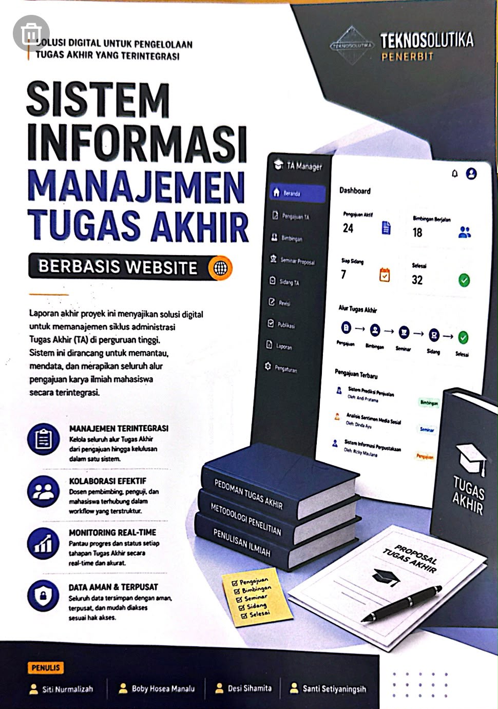 Cover SISTEM INFORMASI MANAJEMEN TUGAS AKHIR BERBASIS WEBSITE
