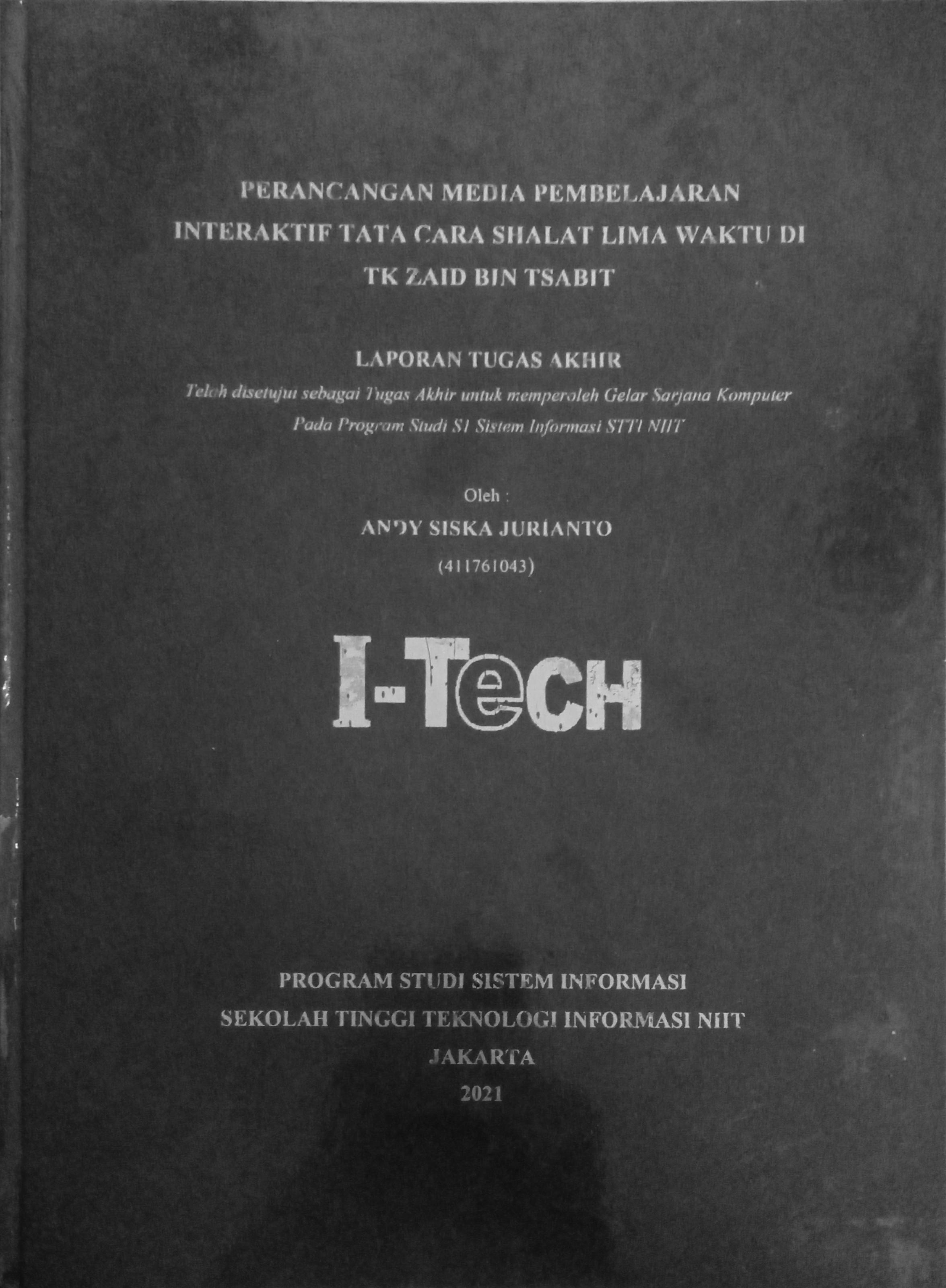 Cover INTERAKTIF TATA CARA SALAT LIMA WAKTU DI TK ZAID BIN TSABIT