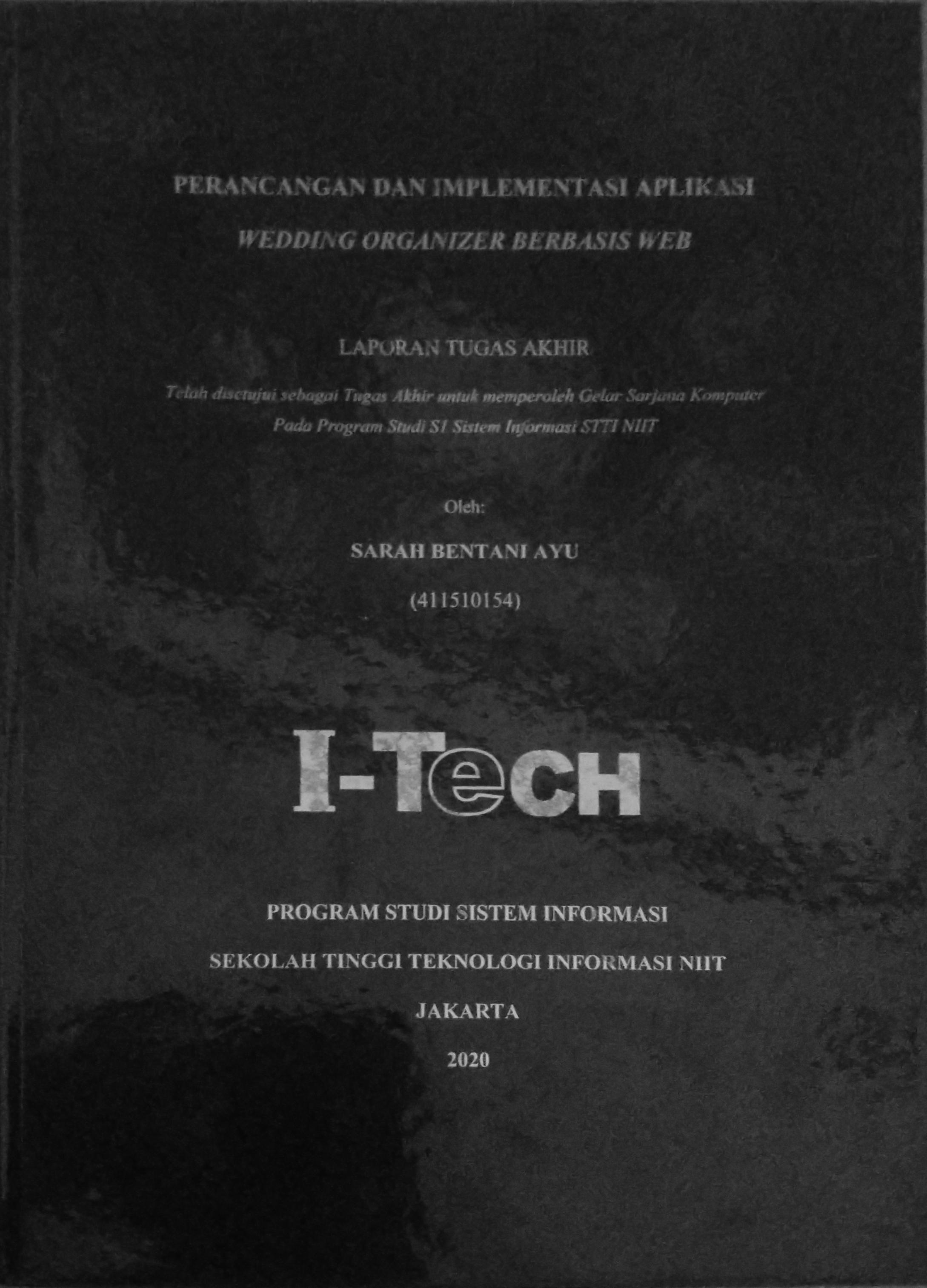 Cover PERANCANGAN DAN IMPLEMENTASI APLIKASI WEDDING ORGANIZER BERBASIS