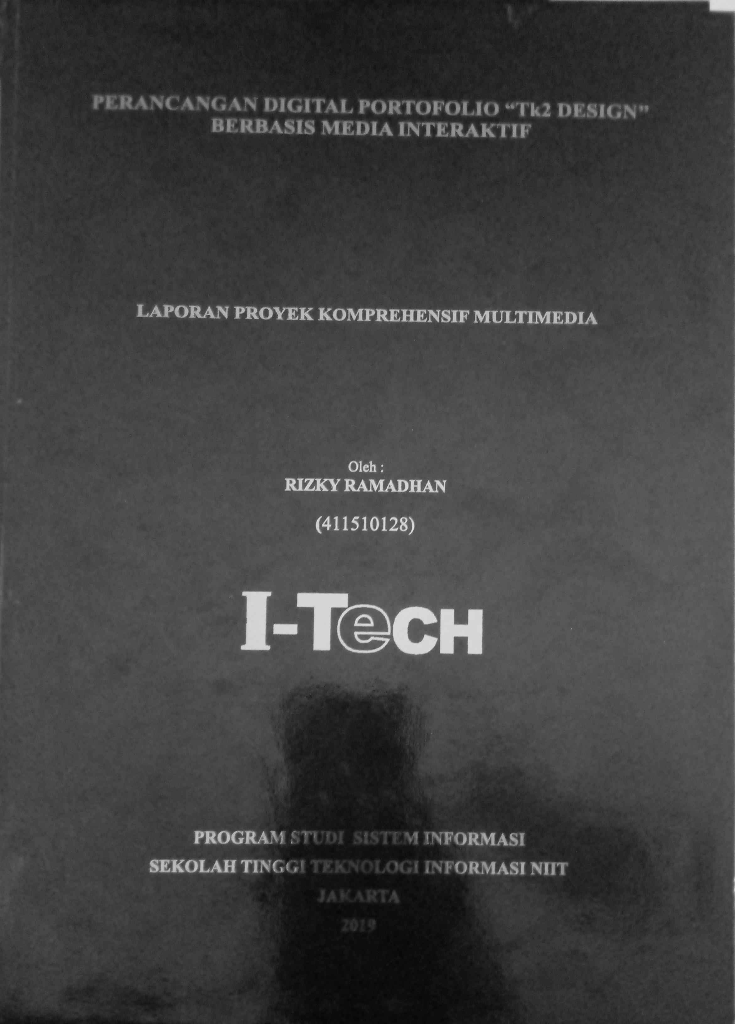 Cover PERANCANGAN DIGITAL  PORTOFOLIO _TK2 DESIGN_ BERBASIS MEDIA INTERAKTIF