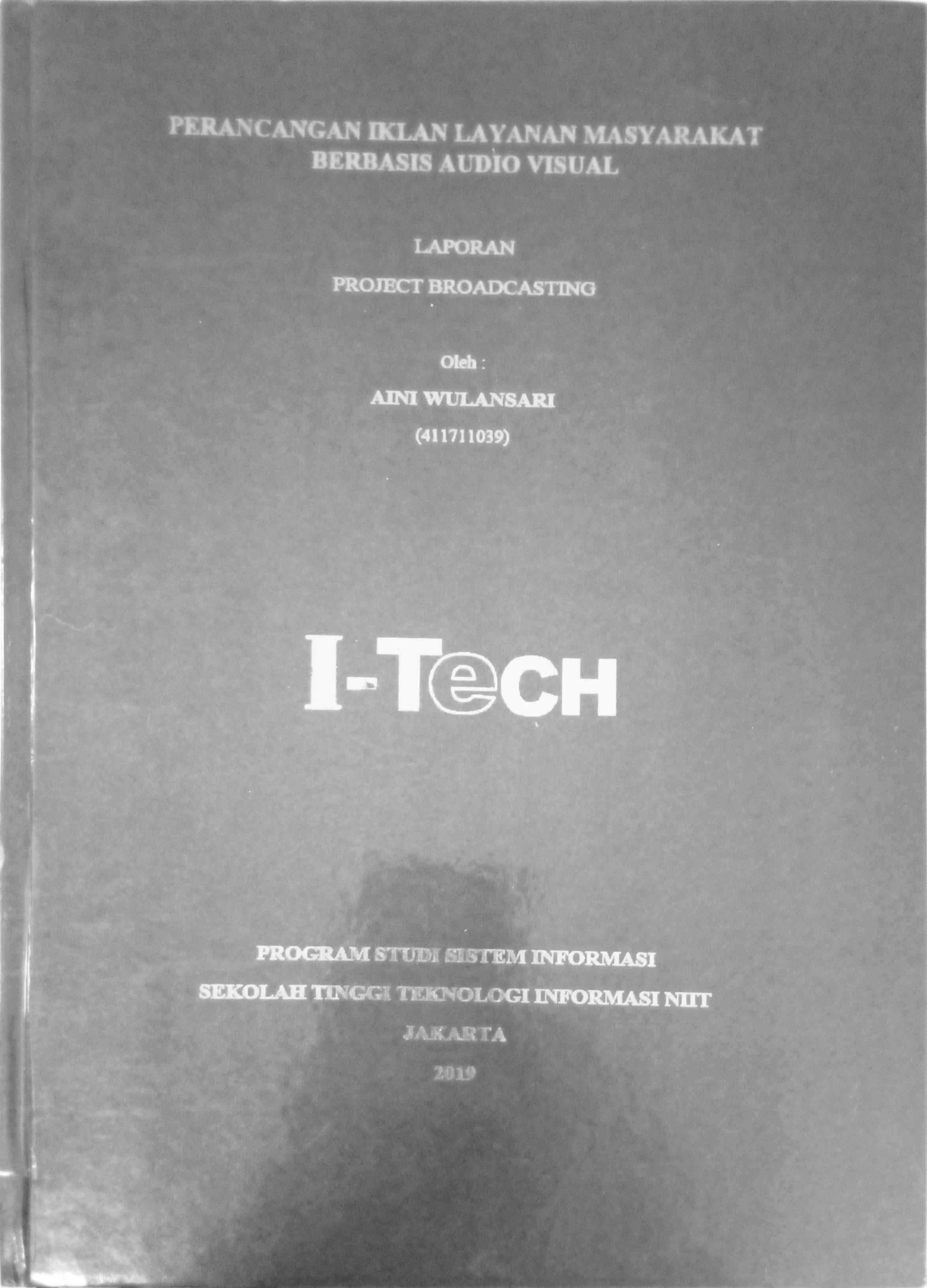 Cover PERANCANGAN IKLAN  LAYANAN MASYARAKAT BERBASIS AUDIO VISUAL