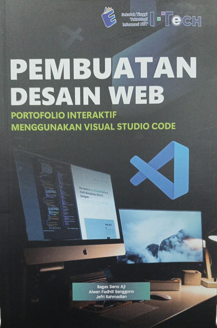 Cover PEMBUATAN DESAIN WEB PORTOFOLIO INTERAKTIF MENGGUNAKAN VISUAL STUDIO CODE
