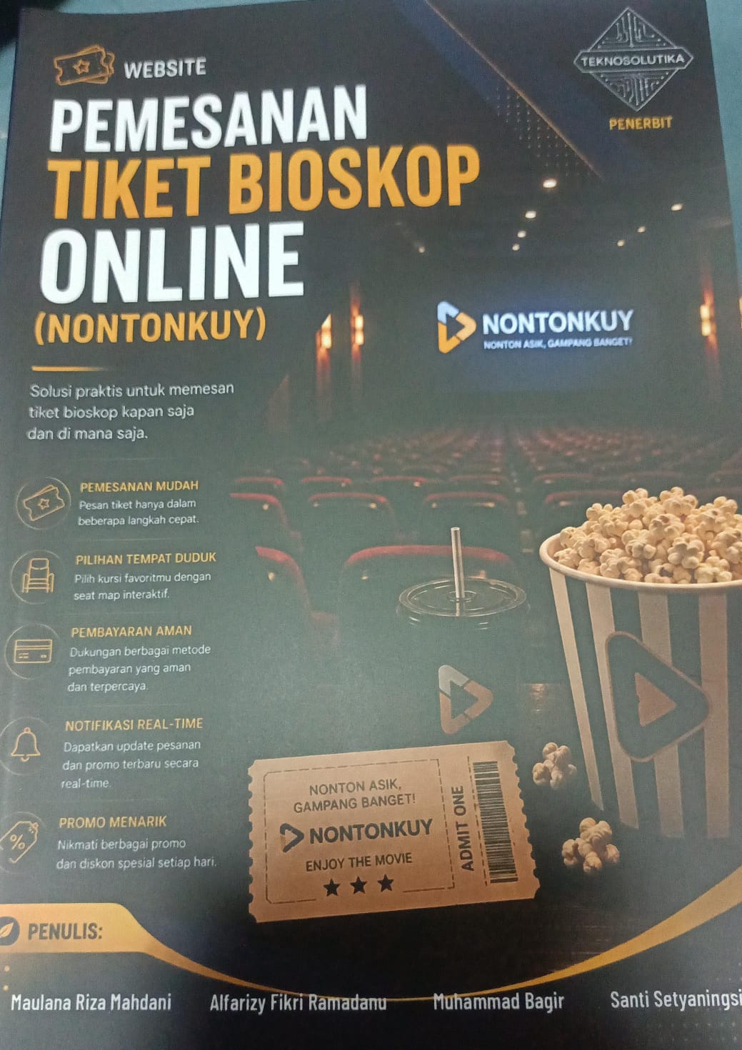 Cover WIBSITE PEMESANAN TIKET BIOSKOP ONLINE (NONTONKUY)