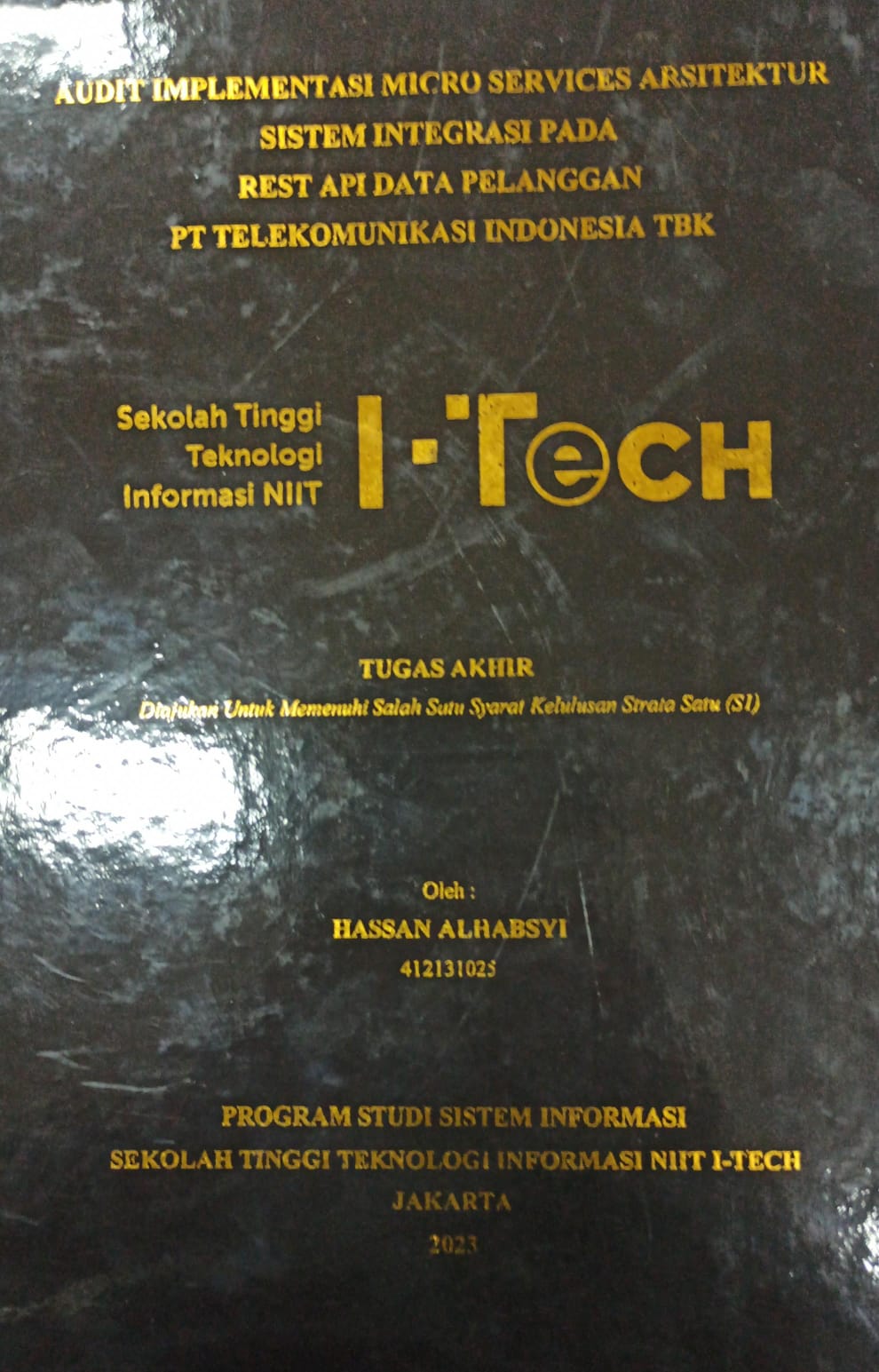 Cover TUGAS AKHIR | AUDIT IMPLEMENTASI MICRO SERVICES ARSITEKTUR SISTEM INTEGRASI PADA REST API DATA PELANGGAN PT TELEKOMUNIKASI INDONESIA TBK