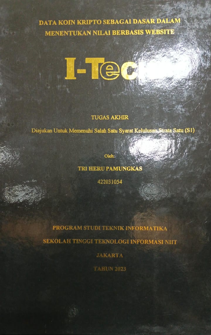 Cover TUGAS AKHIR | DATA KOIN KRIPTO SEBAGAI DASAR DALAM MENENTUKAN NILAI BERBASIS