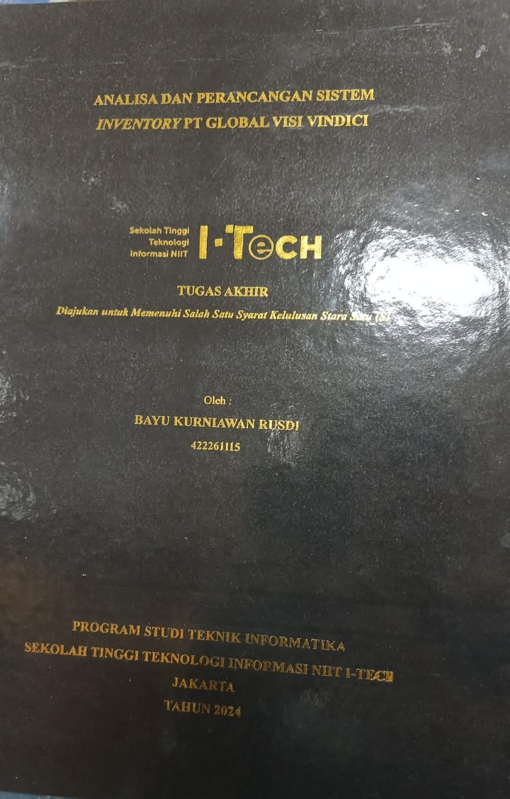 Cover TUGAS AKHIR | ANALISA PERANCANGAN SISTEM INVENTORY PT GLOBAL VISI VINDICI