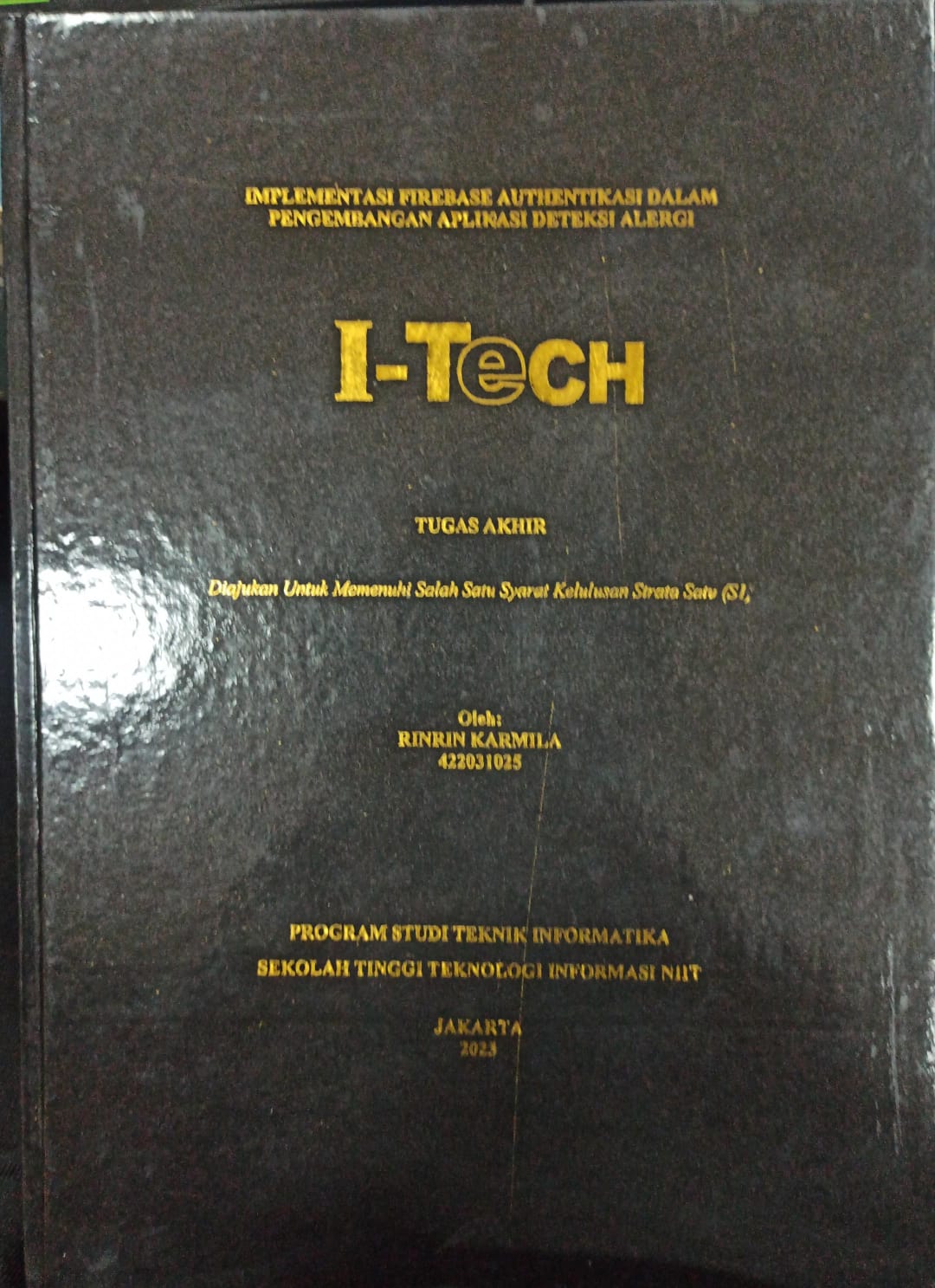 Cover TUGAS AKHIR | IMPLEMENTASI FIREBASE AUTHENTIKASI DALAM PENGEMBANGAN APLIKASI  DETEKSI ALERGI