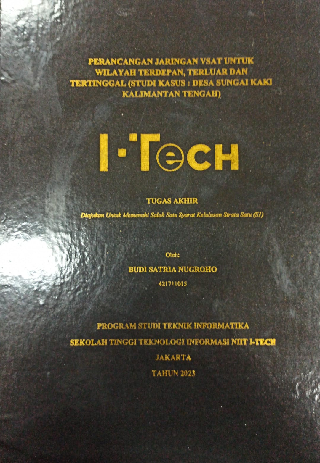 Cover TUGAS AKHIR | PERANCANGAN JARINGAN VSAT UNTUK WILAYAH TERDEPAN, TERLUAR DAN TERTINGGAL (STUDI KASUS: DESA SUNGAI KAKI KALIMANTAN TENGAH)