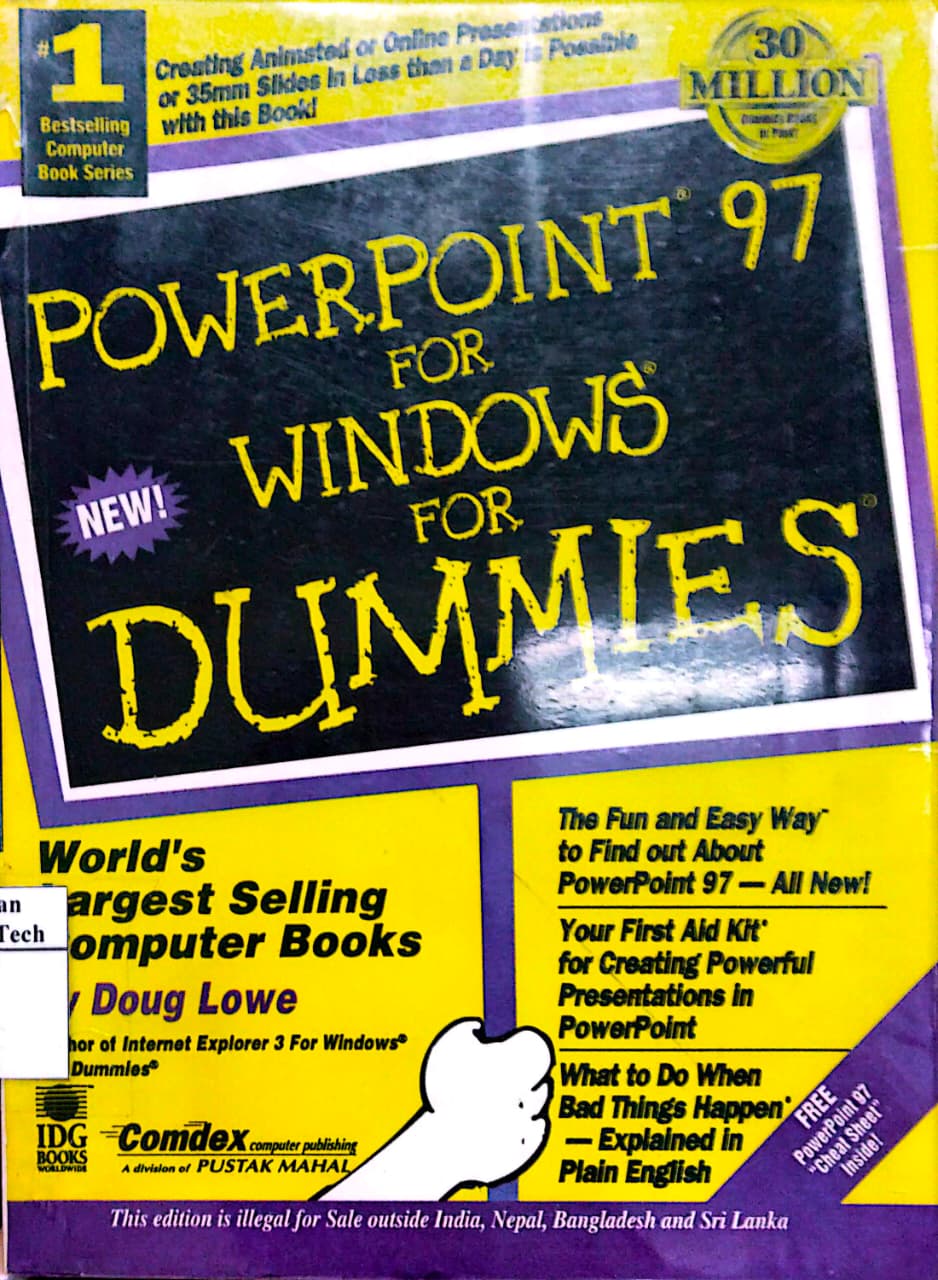 Cover POWERPOINT FOR WINDOWS FOR DUMMIES