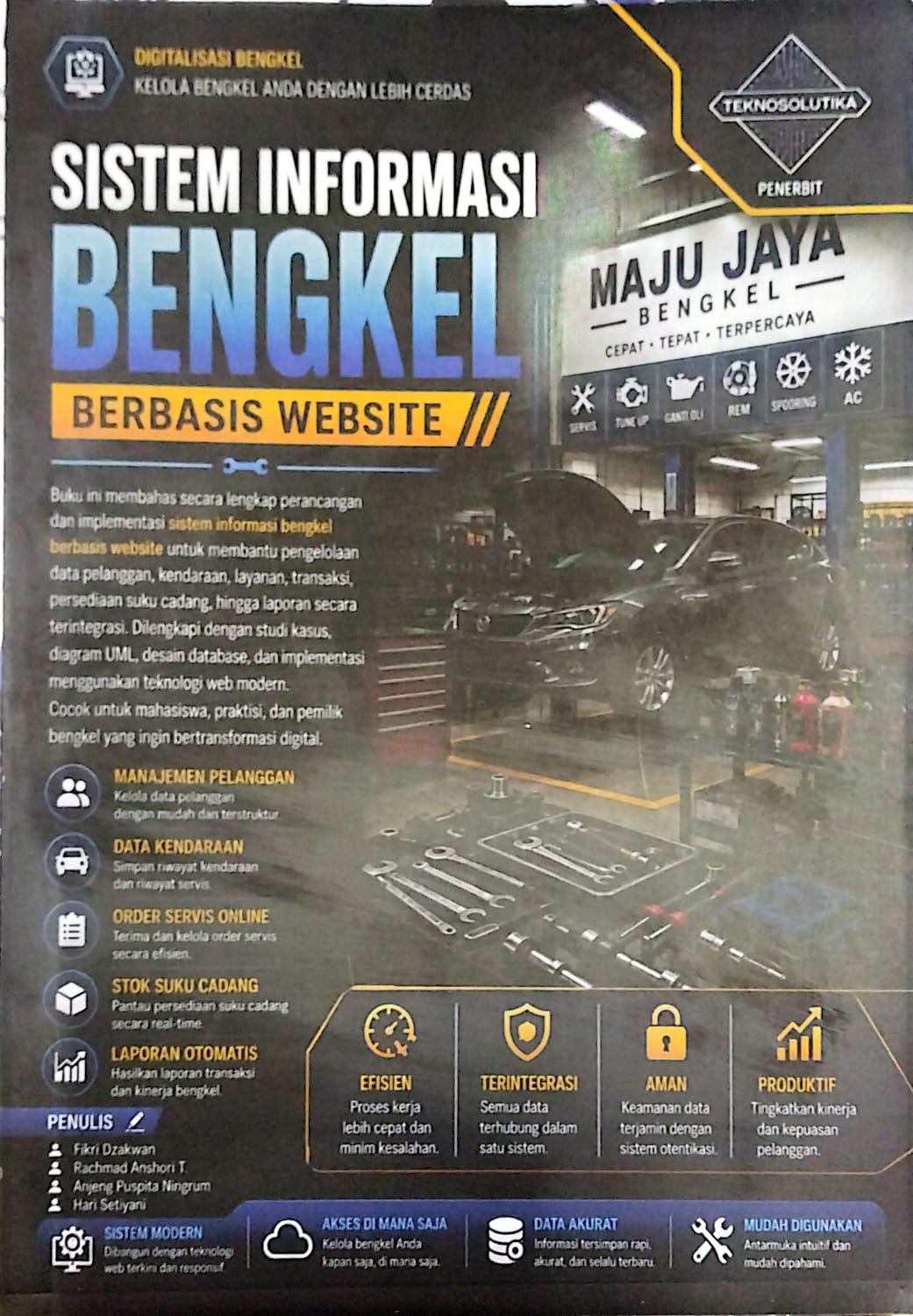 Cover SISTEM INFORMASI BENGKEL BERBASIS WEBSITE